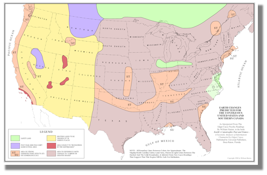 US Earth Change Map